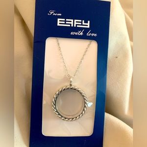 Effy Locket Pendant Silver Charm Necklace
